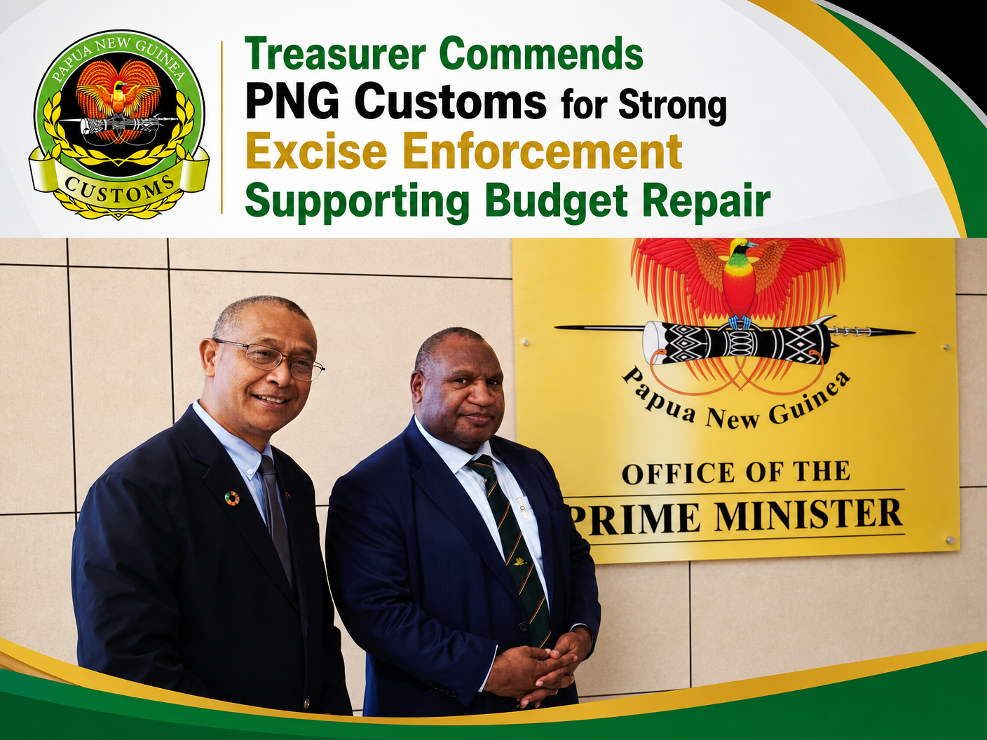 Treasurer commends PNG Customs