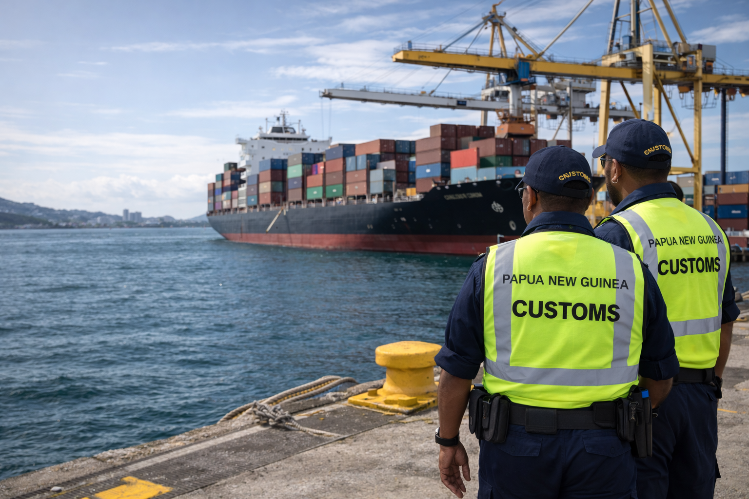 ship berthing for import procedures